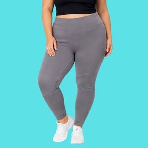 NWT Tommie Copper Slate Grey Leggings with Knee Support - 2XL